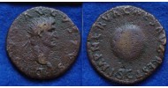 Augustus - Dupondius Rudder with Globe Rare (D1721)