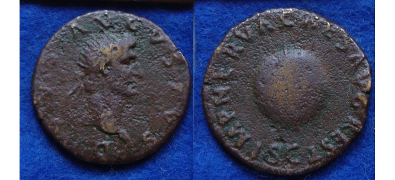 Augustus - Dupondius Rudder with Globe Rare (D1721)