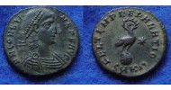Constans -  Phoenix on globe extremely fine and rare coin (D1733)