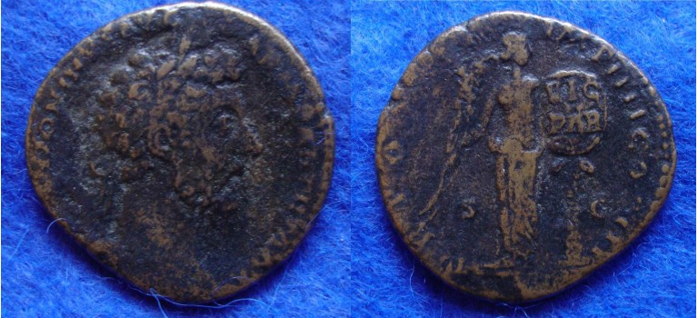 Marcus Aurelius - As Victory over Parthia scarce (D1736)