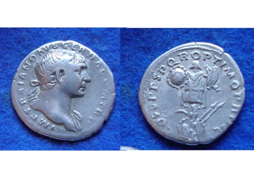 Trajanus - denarius overwinning op de Daciers (D1726)