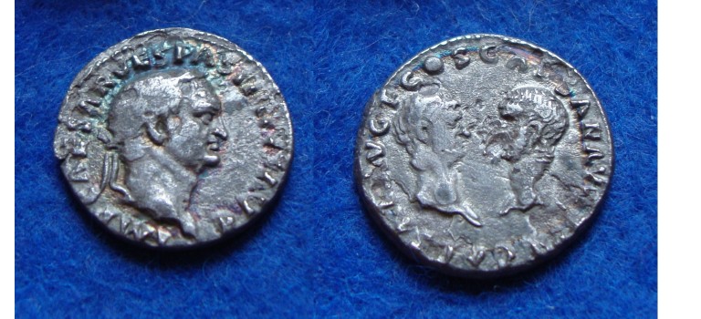 Vespasian - Dynastic issue with Titus and Domitian RARE! (N1731)