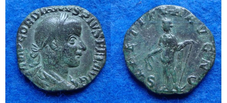 Gordian III - Laetitia sestertius (AU1924)
