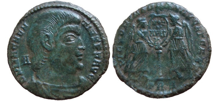 Magnentius -  VICTORIA'S MET SCHILD trier (O1723)