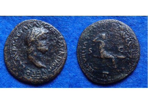 Nero - Secvritas dupondius zeer zeldzaam R2 (N1722)