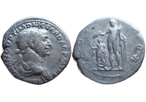 Trajanus - Jupiter met keizer Interessant! (O1724)