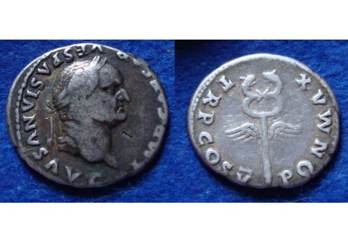 Vespasianus - gevleugelde caduceus MAXIM PONTIF  (N1703)