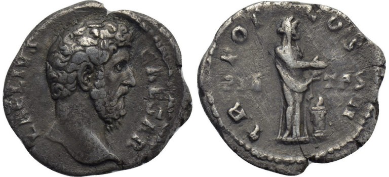 Aelius - Rare Caesar PIETAS denarius (AU1730)