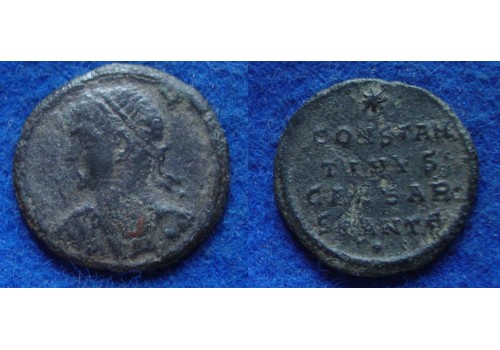 Constantinus II - geen legenda voorzijde, zeer zeldzaam! (O1708)
