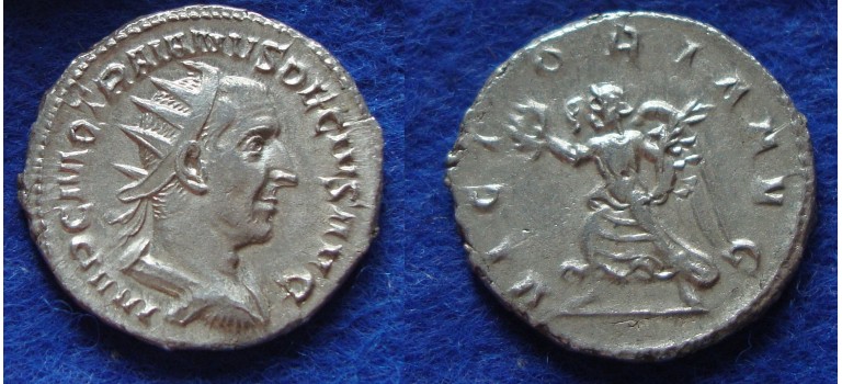Trajan Decius - VICTORY extremely fine! (O1719)