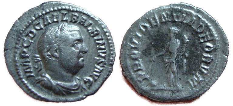 Balbinus - zeldzame keizer denarius PROVIDENTIA (S1722)