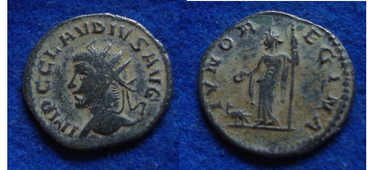 Claudius II - IVNO left bust ! (S1724)