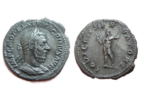 Macrinus - denarius Jupiter zeer fraai!  (s1719)