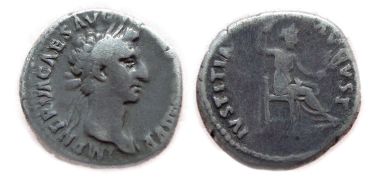 Nerva - IVSTITIA denarius (AU1740)
