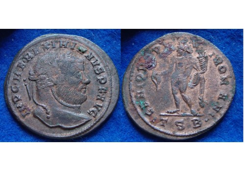 Maximianus  - Grootfollis Thessalonica zeer fraai (AU1904)