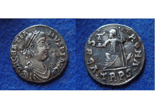 Gratianus- VRBS ROMA SILIQUA ZILVER trier  (JUL1720) 