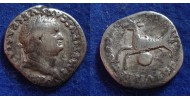 Titus -  denarius STEENBOK interessante keerzijde! (AU1718)