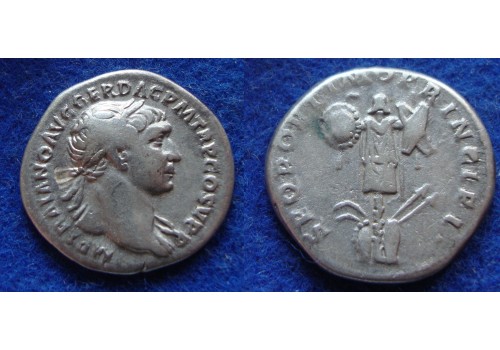 Trajanus - denarius overwinning op de Daciers (JUL1724)