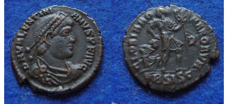 Valentinian I - Emperor with prisonner (JUN1725)