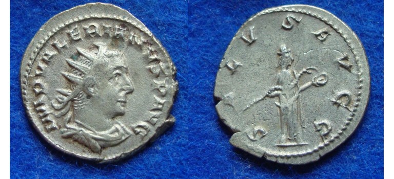 Valerian I - SALVS AVGG scarce (JUN1722)