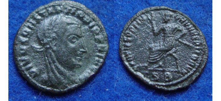 Constantius Chlorus - DIVO CONSTANTIO zeer zeldzaam halffollis, muntteken niet in RIC! (AP1703)