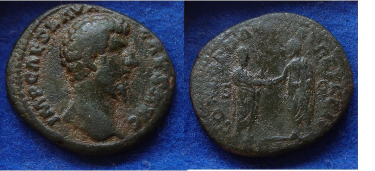 Lucius Verus - As Marcus Aurelius and Lucius Verus clasping hands  (Ap1746)