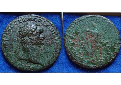Domitianus- VIRTVTI AVGVSTI Dupondius  (ME1715)