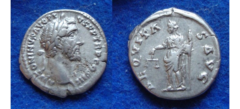 Antoninus Pius - AEQUITAS AVG denarius (ME1705)