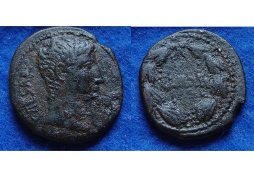 Augustus -  Augustus in lauwerkrans (ME1716)