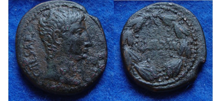 Augustus - Augstus in wreath (ME1716)