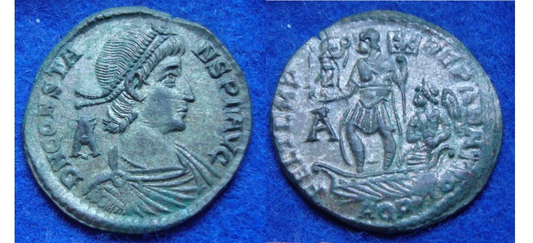 Constans - Victoria at a galley AQUILEIA FDC! (AP1722)