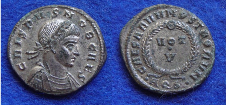 CRISPUS- VOT V completely silvered AQUILEIA (AP1720!