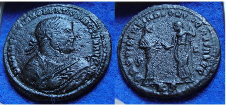 Diocletianus - Grootfollis (28 mm, 10,18 gr) ABDICATIE-FOLLIS HISTORISCH (MA1711)