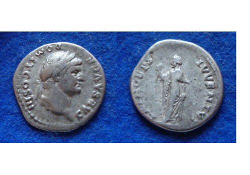 Domitianus - SPES denarius apart portret! (ME1702)