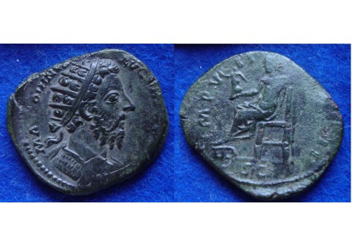 Marcus Aurelius- Dupondius mooie kop! (AP1721)