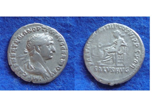 Trajanus -SALVS AVG denarius (ME1707)