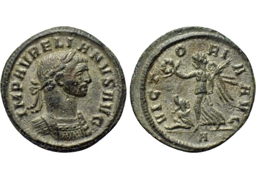 Aurelianus- verzilverde denarius Victoria Avg schaars! (D1626) Aurelianus- verzilverde denarius Victoria Avg schaars! (D1626)