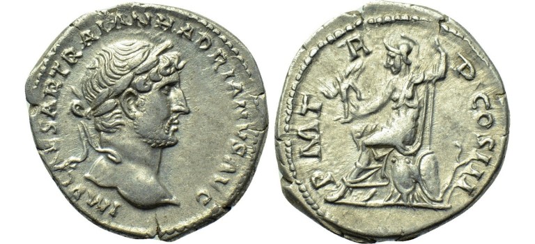 Hadrianus  - Roma COS III Extremely fine! (D1627)