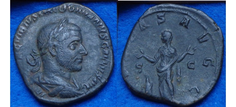 Trebonianus Gallus - sestertius PIETAS nice! (JA1747)