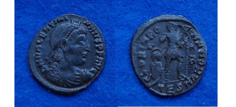 Valentinian I - Emperor with prisonner Thessalonica  (JA1712)