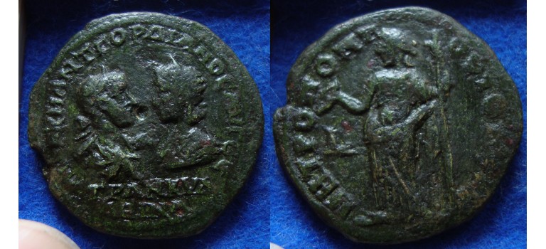 Gordian III - with his wife Tranquillina and Hera (JUN1743)