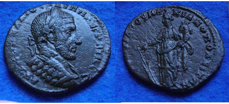 Macrinus - Very rare coin of Marcinus from Marcianopolis (ME1722)