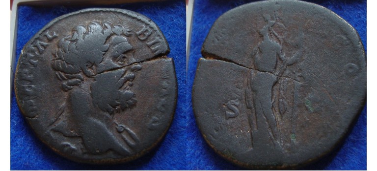 Clodius Albinus - SESTERTIUS with Felicitas RARE (JUN1701)