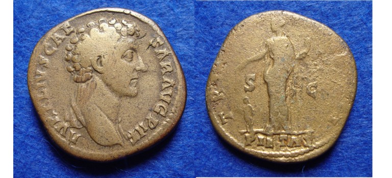 Marcus Aurelius - PIETAS SESTERTIUS (JUN1710)