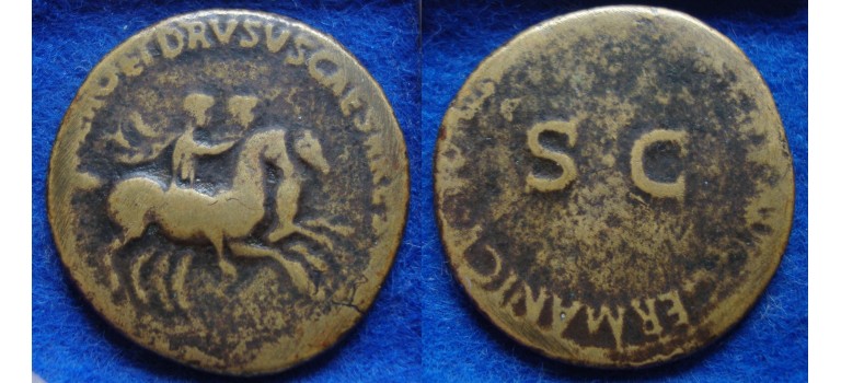 Caligula - NERO and DRUSUS brothers of Caligula scarce (JUN1738)