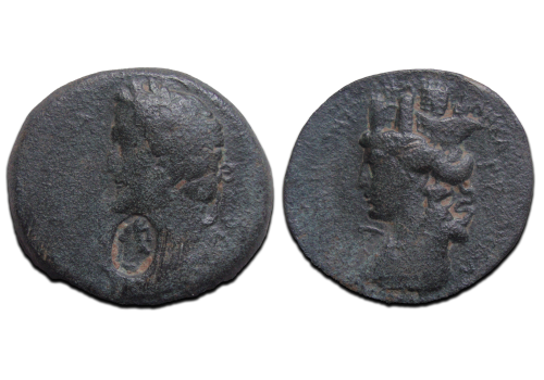 Antoninus Pius - Tyche mooie buste! (AP2537) Antoninus Pius - Tyche mooie buste! (AP2537)