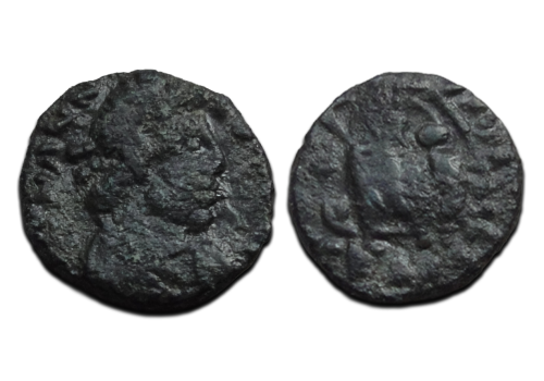 Johannes -  AE4 Salus zeer zeldzame keizer (AP2699)