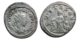 Quietus - zeldzame keizer Aequitas, volledig verzilverd! (AP26105)