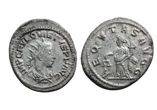 Quietus - zeldzame keizer Aequitas, volledig verzilverd! (AP26105)