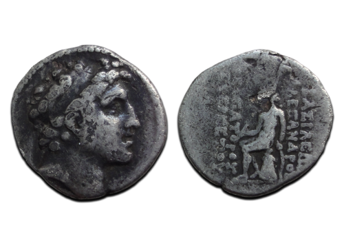 Griekse munten - Alexander I Balas drachme!  (AP26112)